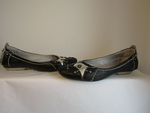 Ballerines pataugas cuir noir - ballerines,