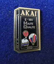 RARE PINS AKAI VÍDEO SON HI-FI CASSETTE VHS BALLON MONTGOLFIÈRE 