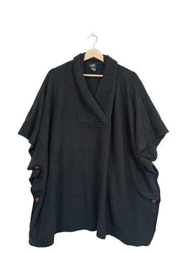 Poncho dames pull noir - poncho,
