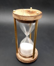 Ancien sablier en bois laiton
