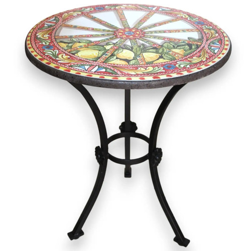 Table ronde pierre lavique - table,
