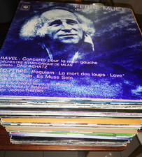 Lot collection de 60 Vinyles vintage 33Tours  – Chanteur Français