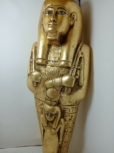 Ancienne statue egyptienne - statue, en