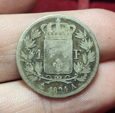 #74-9 ~ Louis XVIII - 1 Franc 1824 A