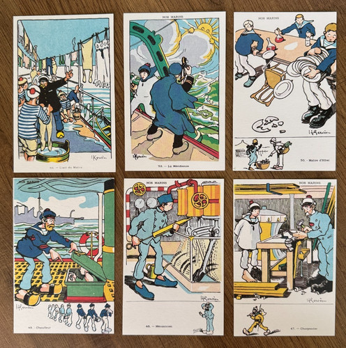 Repro cpa 6 cartes - -,