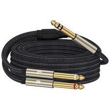 1/4 inch TRS Stereo Y-Splitter