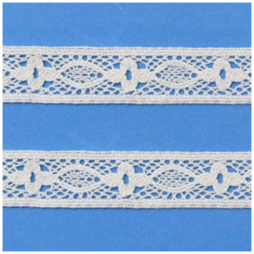 Ruban dentelle blanc - dentelle, cassé