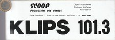 Autocollant. Radio. KLIPS