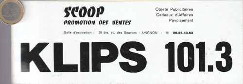Autocollant radio klips - autocollant.,