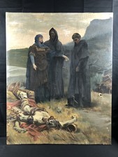 Huile sur toile - Scène