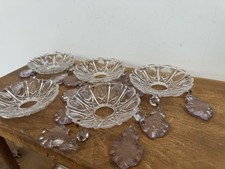 Lot 5 BOBÈCHE En  CRISTAL