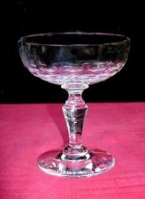 SEVRES ST LOUIS TALL SHERBET GLASS COUPE A CHAMPAGNE CRISTAL TAILLÉ BACCARAT AA