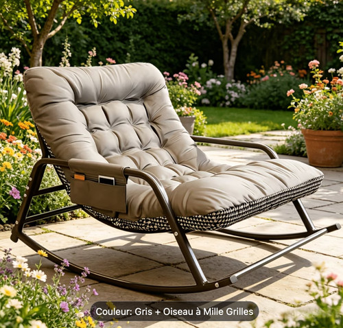 Chaise bascule jardin - à,