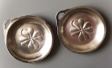 2 CENDRIERS ROND TRÊFLE À 4