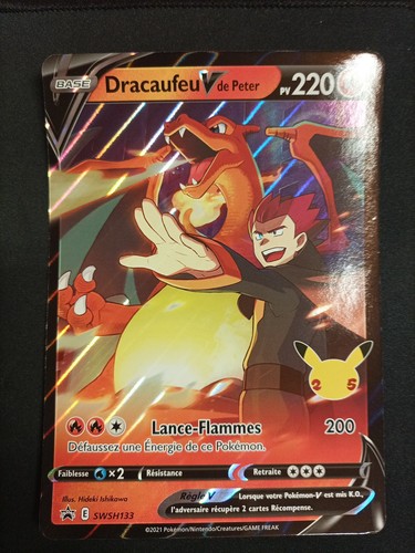 Carte pokémon dracaufeu - dracaufeu, v
