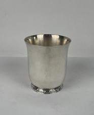 Timbale en métal argenté Ercuis début XXe siècle poinçons ancien