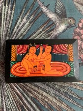 Livre de prière vintage du Népal, style accordéon Kama Sutra
