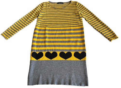 Robe jaune grise - et, noir