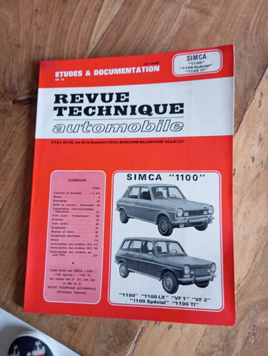 Revue technique simca - simca, lx