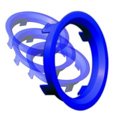 Lot de 4 bagues de centrage de