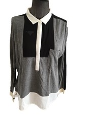 Très Beau Haut Polo Coton Gris The Kooples S Tbe