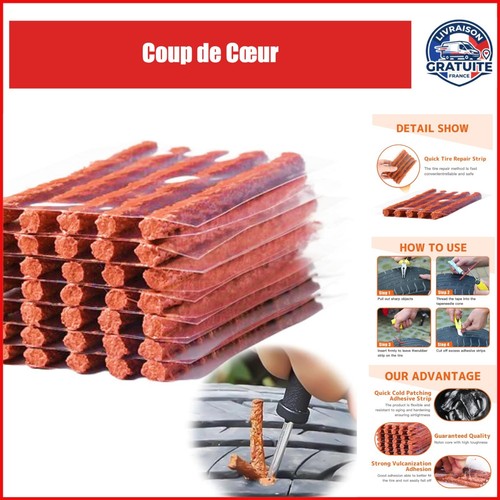 Kit réparation pneus 35pcs - réparation,
