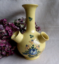 ANCIEN VASE PIQUE-FLEURS EN FAÏENCE DU MIDI - SIGNATURE À IDENTIFIER