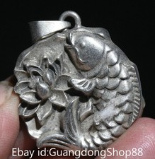 1.6" Vieux Chinois Miao Argent