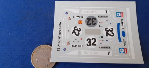 Decalcomanie decals matra 660 - decals,