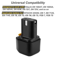 7,2V 4Ah Batterie pour Hitachi EB7 NR90GC EB7S EB712S FEB7 EB714S BCC715 325292