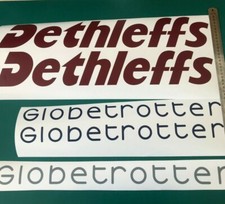 Jeu de décalcomanies Dethleffs Globetrotter, pour camping-cars Dethleffs Glob...
