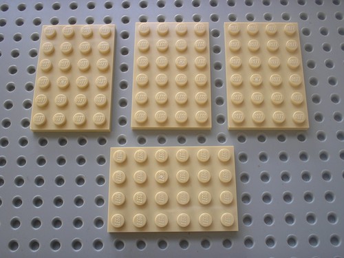Plaques lego tan - plaques, 4