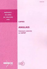 CAPES Anglais: Concours externe et CAFEP, François Monnanteuil