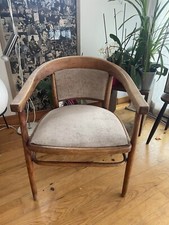 Fauteuil Fischel En Bois Courbé Style Thonet.