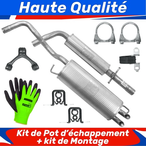 Kit pot échappement pour - de, d'échappement