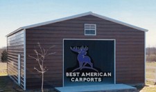 Metal Garage Carport 24'W 25'L