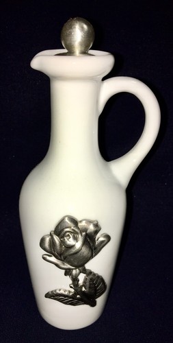 Vintage silver rose - silver, on