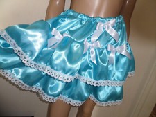 ADULT SISSY   turq BLUE FRILLY