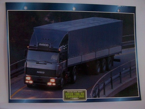 Carte fiche camion tracteur - carte,