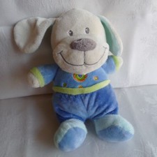Doudou Chien Nicotoy - Bleu Vert