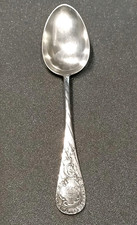 Ancienne Cuillère À Ragoût En Argent Massif 800.