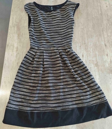 Robe rayée noir blanc - ,
