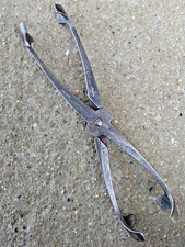 ANCIENNE PINCE A DOUILLE METAL - RIGID - OUTIL D'ELECTRICIEN -