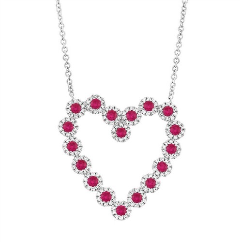14k blanc rubis - blanc,