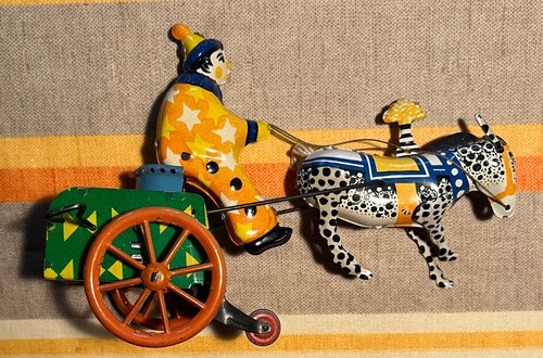 Jouet mécanique tôle - jouet,