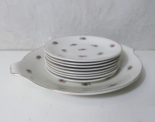 Ancien service dessert - à,