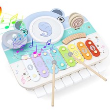 Piano Bebe, 6-en-1 Instruments de Musique à Percussion pour Enfants à partir ...