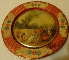 ASSIETTE TÔLE LITHOGRAPHIEE