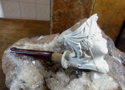 Terracotta pipe carved - pipe, by