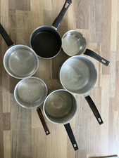 Lot De 6 Anciennes Casseroles Métalliques